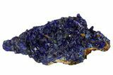 Sparkling Azurite Crystals with Malachite - Laos #162590-1